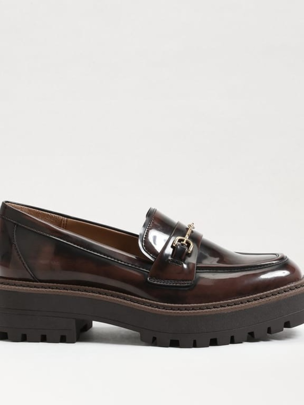 Sam Edelman Chunky Lug Sole Penny Loafers in Dark Brown size 8 - Picture 2 of 8